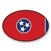 GT Graphics Tennessee State Flag Oval - Vinyl Sticker Waterproof