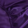 ROOEE Satin Silk Fitted Sheet with Pillowcase Set Breathable Soft