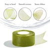 Sage Green Organza Ribbon 2 Inch, Ysibbon Sage Green Sheer
