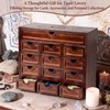 Large Wooden Tarot Card Holder Box - 13.4" x 11.6"