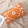 Alysheer Embroidered Lumbar Decorative Throw Pillow Cover 12"x 20", Classic