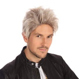 Bristol Novelty BW962 80's Bad Boy Wig, adult, Blonde