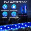 LMYYGOO 2PCS 3FT RGB LED Whip Light with Spring Base