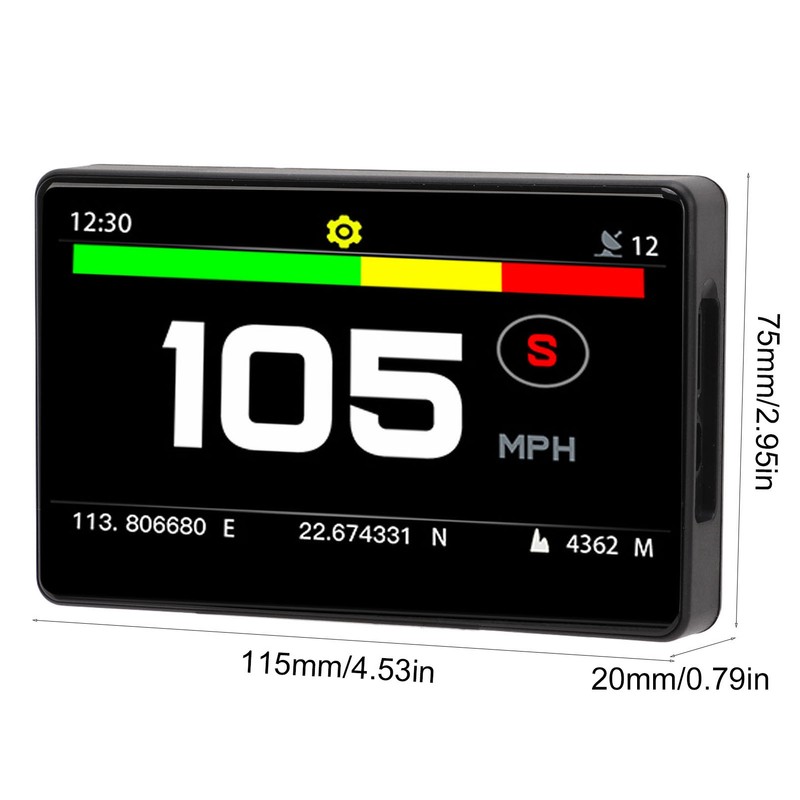 Car Smart HUD Display Dashboard Heads Up Windshield Speedometer Fatigue