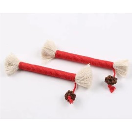 LEKEWPET Cat Chew Toys 3PCS Sisal Ropes Plus 3 Bags of Catnip, Toys for Indoor Cats Teeth Cleaning Toys for Kitten, Bite Resistant Catnip Toys Interactive Cat Nip Kitty Kicker Toys for All Breeds