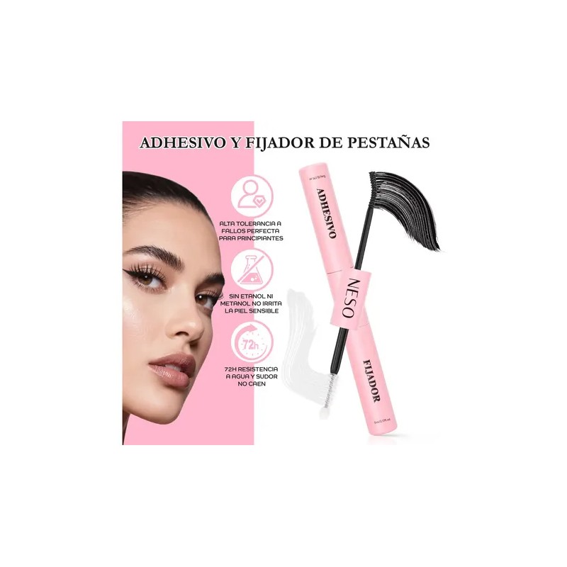 Kit Pestañas 30d Neso Mink Sintético Curva D
