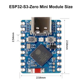 ESP32-S3-Zero Mini Development Board AYWHP ESP32-S3FH4R2 Dual-Core ESP32-S3 Mini Board with 2.4GHz Wi-Fi and Bluetooth 5 Support, 240MHz Operating Frequency, Support C/C++, MicroPython