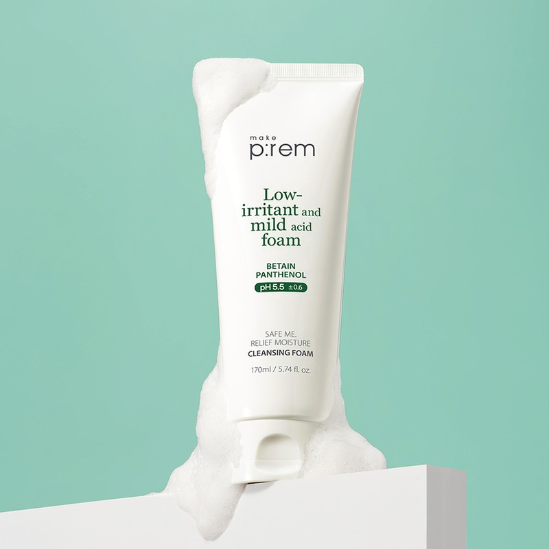 MakePrem Make Prem Safe Me Relief Moisture Cleansing Foam 170ml,