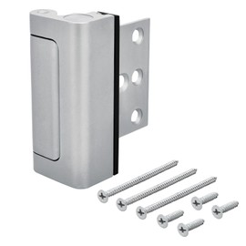 HardwareX Supply Door Reinforcement Lock, Privacy Door Latch Harden Construction 3" Stop, Satin Nickel
