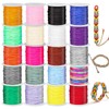 Glarks 20 Rolls Nylon String for Bracelets, 440 Yards Chinese