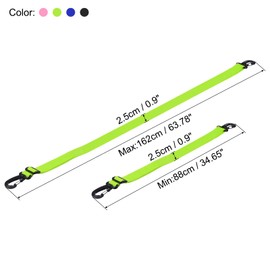 PATIKIL Ski Boot Carrier Strap, 4 Pack Snowboard Boots Carrying Strap Adjustable Shoulder Sling for Ski Boots, Ice Skates, Black, Blue, Pink, Light Green