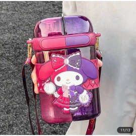 Sanrio Kuromi 50/50 Pink Purple Water Bottle Kawaii Sanrio W Strap 21.6oz