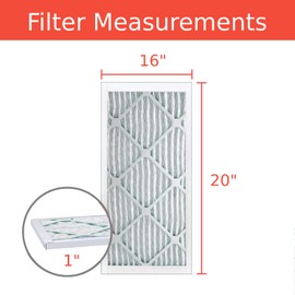 Sterling Seal & Supply, Inc. 16"x20"x1" DP Max Extended Pleat Air Guard MERV 8 Filter (4 Pack)