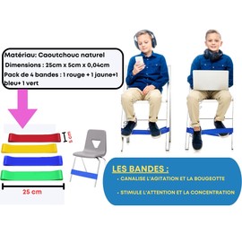 Seka-Planet 4 x Elastic Chair Leg Bands