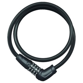 ABUS NUMERINO 5410C/85 W/SCMU Bicycle Cable Lock, Black, 33.5 inches (85 cm)