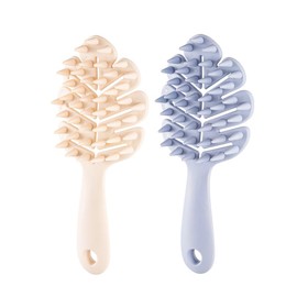 LAKYMIE Pack of 2 Scalp Massage Brush Shampoo Brush Head Massage Brush Scalp Massager for Exfoliating and Stimulating Hair Growth Dandruff Reduction Head Massage