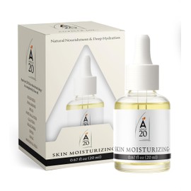 Apricot20 Skin Moisturizer Plus, Moisturizing Body Oil for Dry Skin – Hydrating & Nourishing Lightweight Natural Formula with Vitamin E & Essential Oils – for Soft, Smooth, Radiant Glow (.67 fl oz)