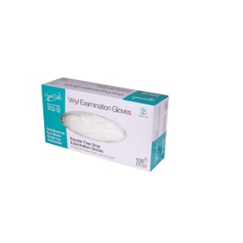 OmniTrust Vinyl Powder Free Medical Exam Gloves, Small 100 Per Box