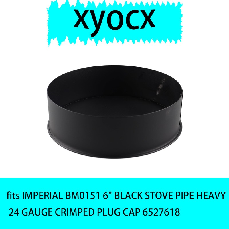 xyocx Replacement BM0030 Black Matte 24 ga. Steel Pipe End