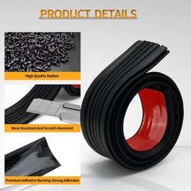 JERBOR 2 PCS Golf Cart Floor Edge Guard Sill, Anti Collision Rubber Side Bumper Trim for Club Car DS 1987+ for 1013983 101347501