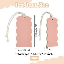 OLYCRAFT 10pcs Portable Tangle-Free Jewelry Organizer 3.2x1.6x0.2 inch Pink Rectangle Knot-free Necklaces Organizer Necklace Card Holder Universal Jewelry Storage Case for Chain Necklaces Storage