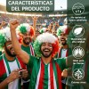 Peluca Con Bandera México Fanático Accesorios Mundial 2026