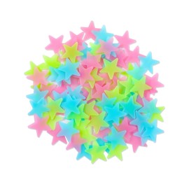 Glow in The Dark Stars with Stickers, 100 Pack, 3D Luminous Wall Decals for Ceiling, Walls, Kids' Bedroom Decoration.