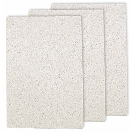 Nihon Insole Industry Cellulose Sponge Cloth, Made in Japan, Water Absorbent, Quick Drying, Drainage Mat, Large Type, 17.7 x 11.8 inches (45 x 30 cm), White, Set of 3