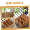 LABRIMP Woven Storage Basket Cosmetic Organiser Drawer Dividers Organizer Decorative