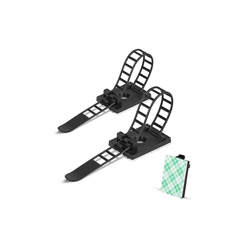 50 Piezas Organizadores Cables Reutilizables Pinzas Adhesivas para Cables de