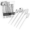 Novelty Modern Flatware Cutlery Disposable Plastic Combo Set 40 Count