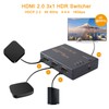 4K HD Switcher 3 in 1 Out 4K 60Hz HDR