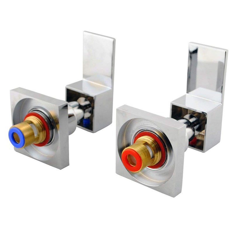 ACA International Watermark Square 1/4 Turn Shower Mixer Taps Wall