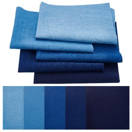 FREEBLOSS 10Pcs 20'' Sashiko Fabric Sashiko Mending Kit Patchwork Fabric Cotton Quilt Pre-Cut for Sewing Quilting Supplies Squares