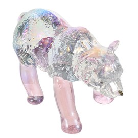 Ciieeo Crystal Bear Figurine Cute Realistic Animal Statue for Table Decoration Clear Crystal Ornament for Home and Office Decor Charming for Any Occasion