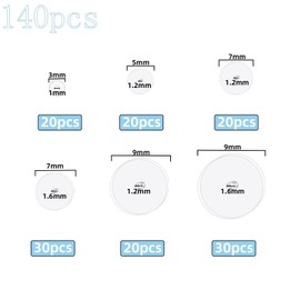 Pyroclasia Mixed Size Anti Game Disc Game Meat Piercing No Pull Piercing Disc Game Plate Earring Backs, Rubber