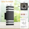 Tewei LED Square Up and Down Lights Outdoor Wall Mount