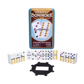 Pressman Double 6 Colored Dominoes