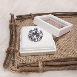 T-jms 20mm AAAAA Cubic Zirconia CZ Loose White/Clear Set of 1, Stone, Cubic Zirconia (CZ)