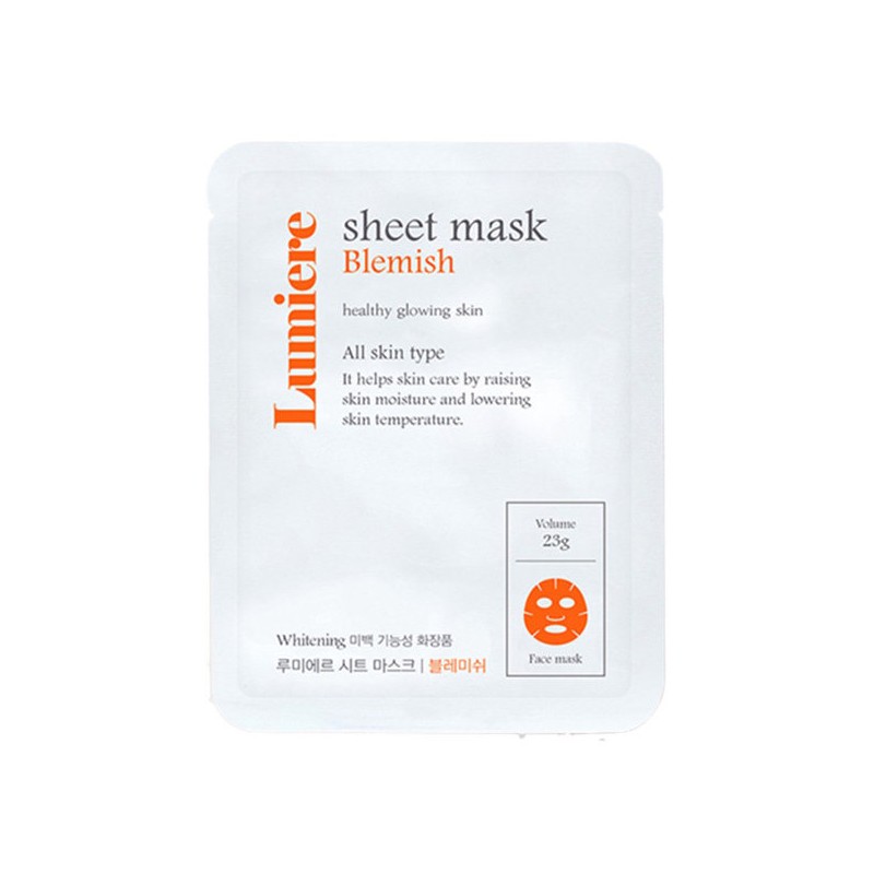 [Ready] Lumiere sheet mask pack 40 sheets Blemish Water Balm