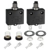 sourcing map 2PCS 30A Thermal Circuit Breakers, 125/250V AC,32/50V DC