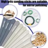 Honoson 20 Pcs Sanding Sticks for Plastic Models Polishing Sticks