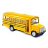 KinsFun 6 inch Long-Nose School Bus Die Cast Metal Model