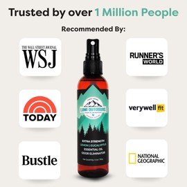 Lumi Outdoors Natural Shoe Deodorizer Spray (700+ Sprays) - Extra Strength Shoe Odor Eliminator for Smelly Shoes & Foot Odor - Replaces Shoe Balls & Inserts - Eucalyptus Lemongrass