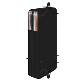 Univivi Hanging Garment Bag for Travel, 60" Heavy Duty Suit Bags, Extra Capacity Hanging Clothes Bag for Closet Storage, Dress Cover with Handles and Buckle Straps for Suit, Coat, Jacket