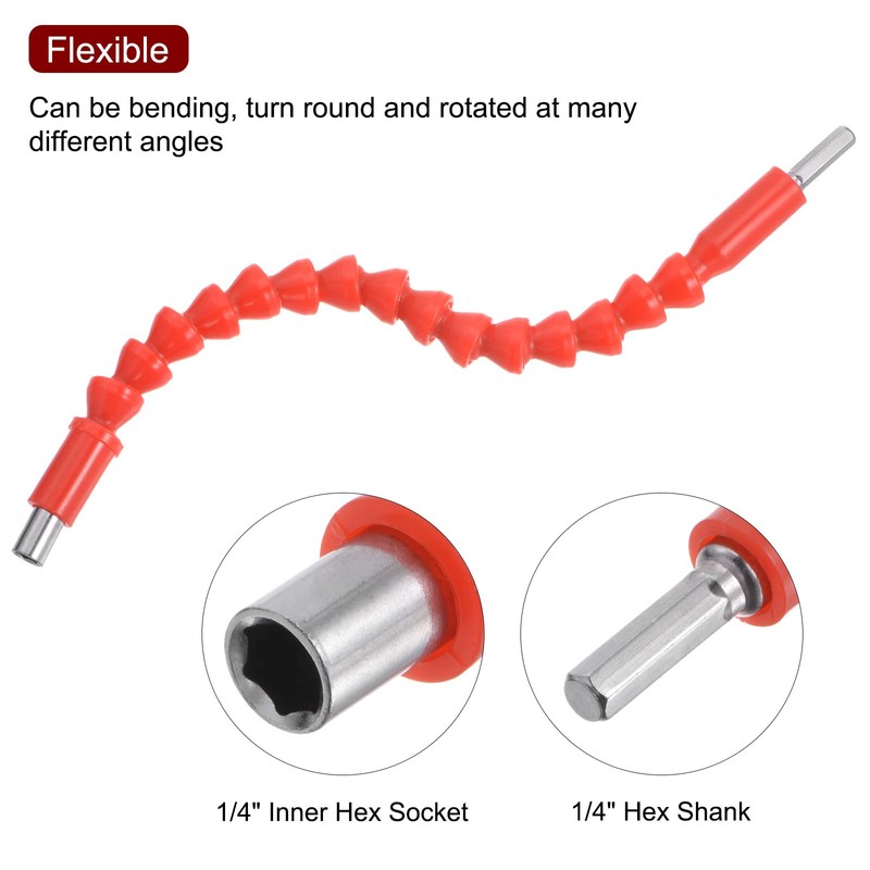 sourcing map Flexible Drill Bit Extension Kits, 13pcs Screwdriver Bit