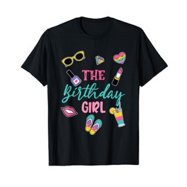 The Birthday Girl Spa Theme Matching Family Party T-Shirt