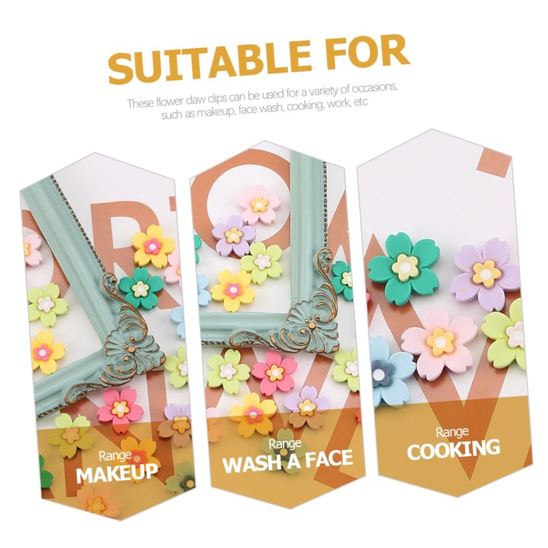 Beavorty 30pcs Mini Flowers for Hair Clips Craft Embellishments for