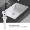 Daytesy Drain Stopper-Kitchen Bathroom Basin Sink White Coating Brass Pop