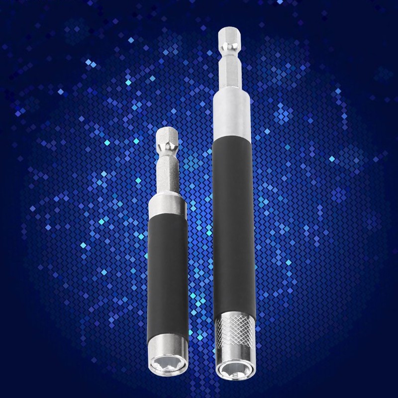 2pcs Extendible Hex Shank Magnetic Screwdriver Drill Bit Holder Extension